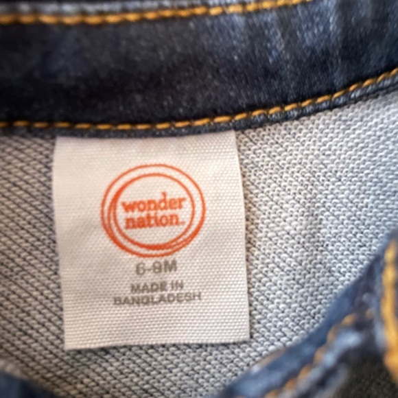 NWOT Wonder Nation Denim Jacket  6-9 mo - Picture 2 of 2